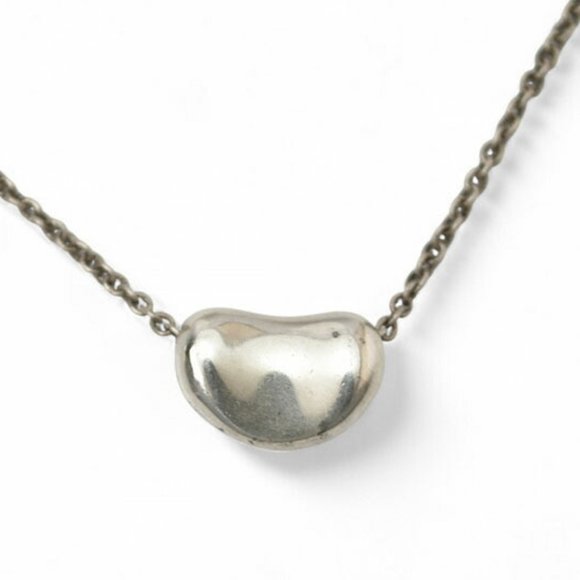 Tiffany & Co. Elsa Peretti Bean Motif Pendant in Silver 0.9cm Wide